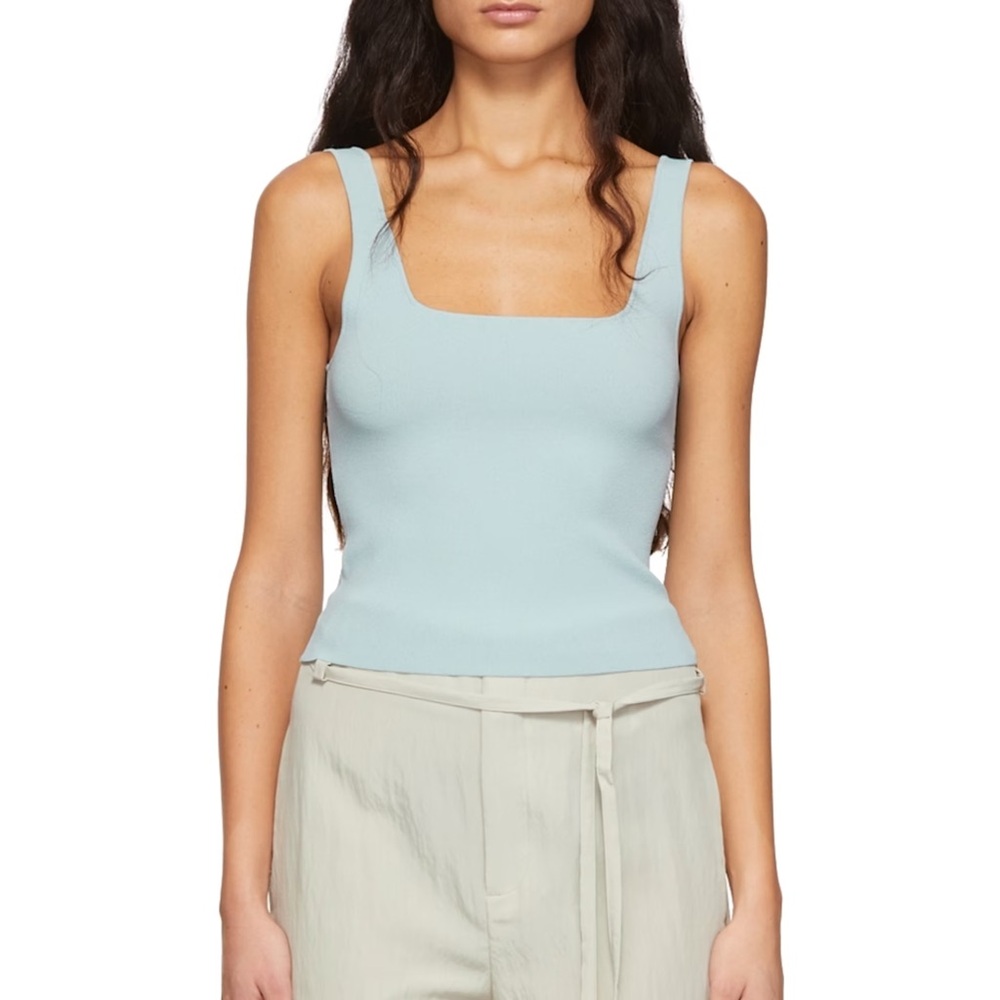 Vince Blue Viscose Tank Top